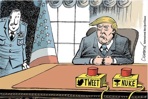 Karikatúra Donalda Trumpa