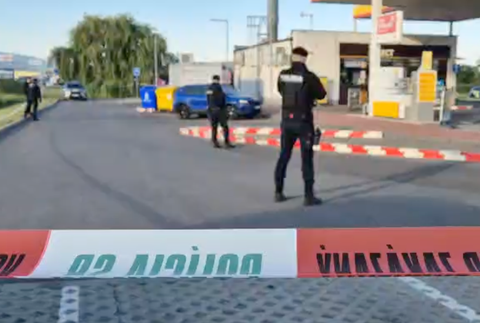 Streľba na čerpacej stanici v Trenčíne