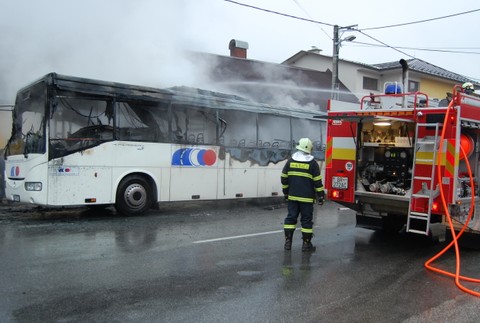Požiar autobusu v Polomke 6