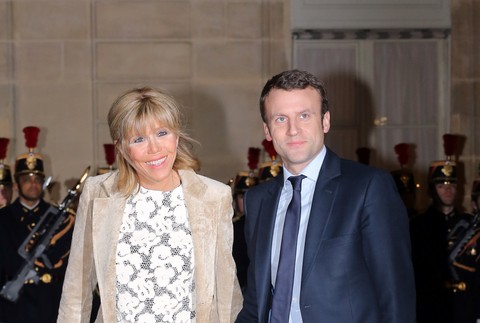 Brigitte Trogneux a Emmanuel Macron
