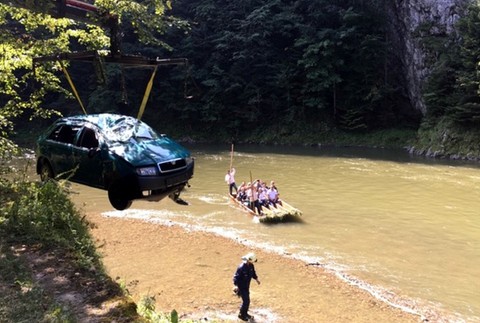Nehoda, Dunajec, auto 
