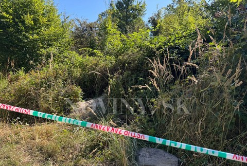 V lese našli obhorené ľudské telo 2