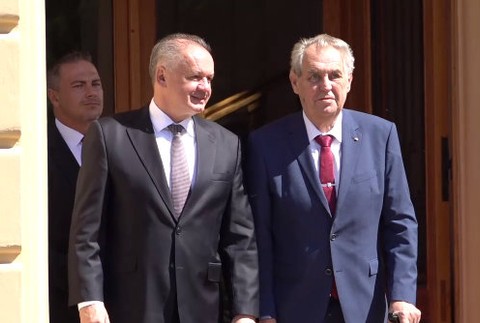 Rozlúčkové stretnutie Andrej Kisku s prezidentom Milošom Zemanom 