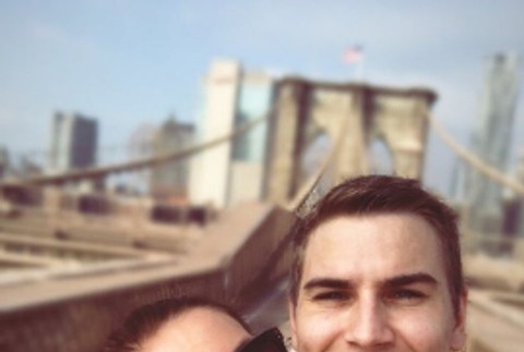 David Gránský s priateľkou