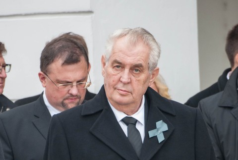 Pohreb Michala Kováča, Miloš Zeman