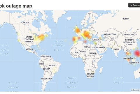Sociálne siete hlásia výpadok