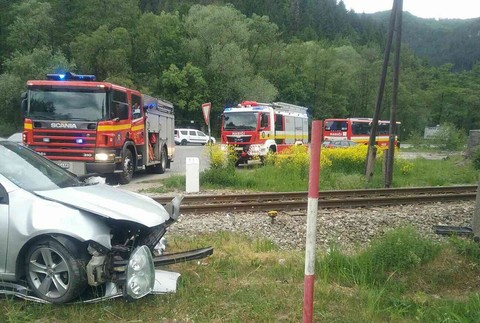 nehoda na priecestí v Porubke