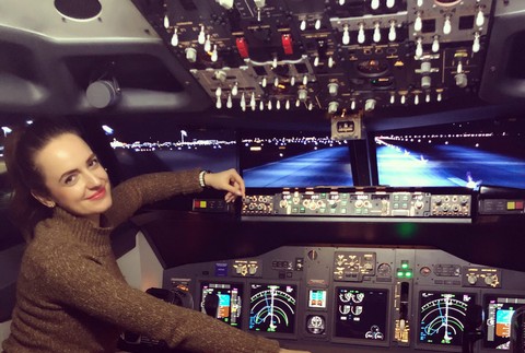 Slovenka pilotkou - Sandra  Sandtnerová