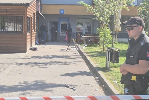 Výbuch bankomatu v Pruskom