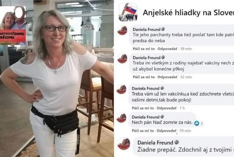 Naď podáva 7 trestných oznámení pre nebezpečné vyhrážanie sa jeho rodine.