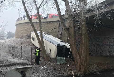 Nehoda autobusu v Česku