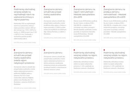 Zoznam nehnuteľností, o ktorých budú bratislavskí mestskí poslanci hlasovať