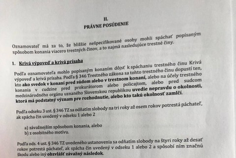 Trestné oznámenie Rajtára pre tvrdenia Tibora Gašpara