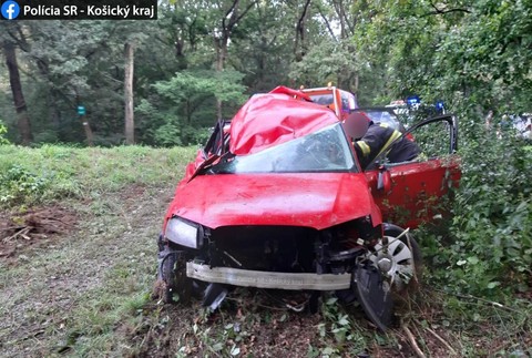 Z auta ostala len kopa šrotu. Šoféra (19) previezli do nemocnice