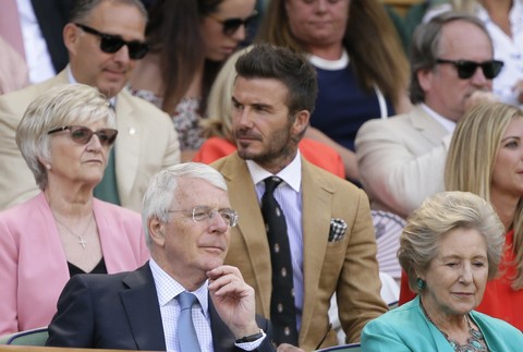 David Beckham na Wimbledone
