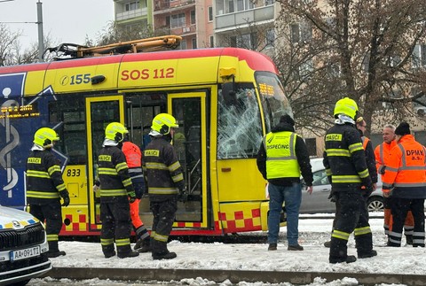 Zrážka električiek v Košiciach
