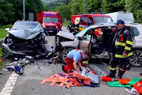 Tragická čelná zrážka