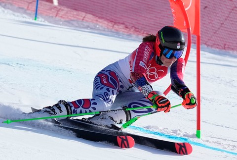 Petra Vlhová na olympiáde v obrovskom slalome