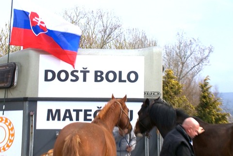 Farmári na koňoch do Bratislavy