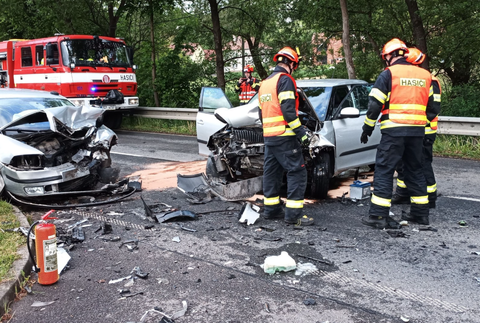 Nehoda v Luhačoviciach v Zlínskom kraji