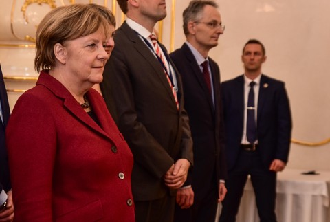 Angela Merkel sa stretla s prezidentom Kiskom 