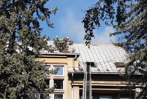 Požiar v nemocnici v Ružomberku