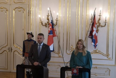 Peter Pellegrini u Zuzany Čaputovej 