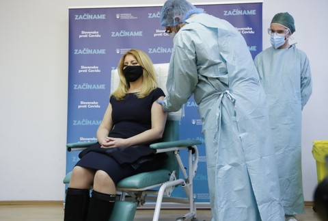 Prezidentka Zuzana Čaputová je už zaočkovaná.