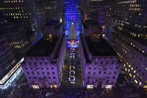 Rozsvietenie stromčeka New York