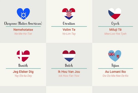 I love you 50 jazykov