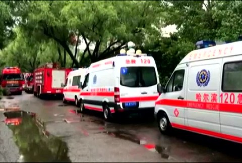 Čína požiar v hoteli4861