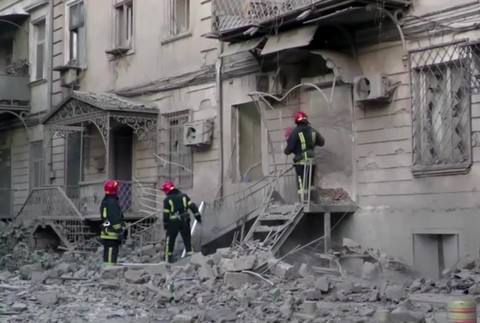 [multi] Video Ukrajina Odesa útok 3422