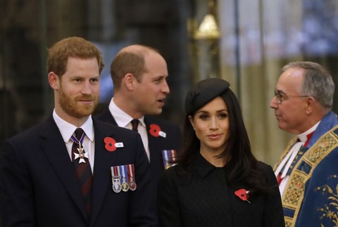 Harry, William a Meghan