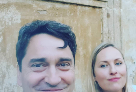 Saša Rašilov s manželkou