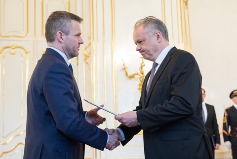 Andrej Kiska a Peter Pellegrini poverenie minister vnútra 