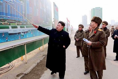 Kim Čong-un ukazovadlo