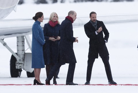 Kate a William pricestovali do Nórska