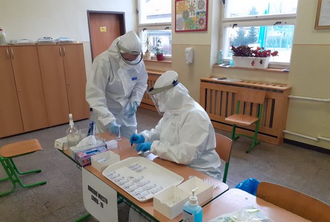 Testovanie v Trenčíne.