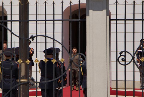 zelenskyj bratislava prezidentsky palac atmosfera ukrajinci