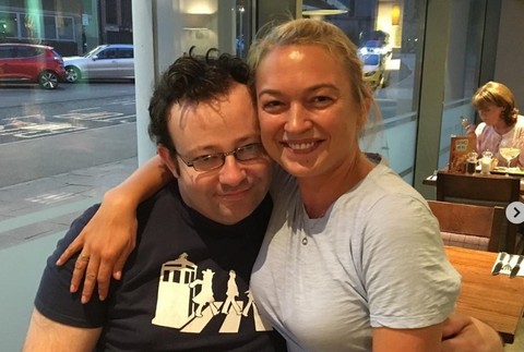 Sophia Myles s fanúšikom