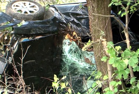 [multi] Manželia sa deťmi vyleteli s autom z cesty, zastavil ich až strom 2933