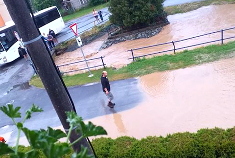 Záplavy v okolí BB