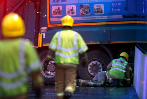 Glasgow -smetiarske auto zabilo šesť ľudí 3