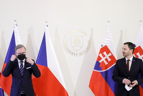 Český premiér Fiala a Heger