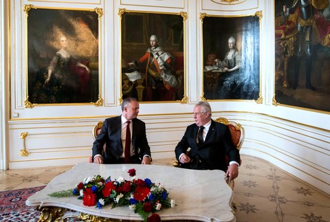 Andrej Kiska a Miloš Zeman