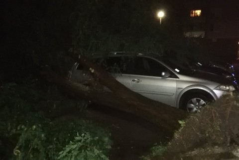 Západným Slovenskom sa prehnali silné búrky.