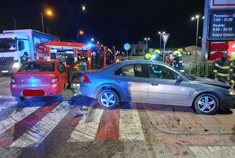 Snímka z miesta nehody