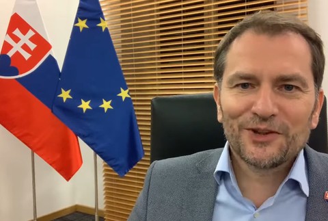 Matovič sa prihovára v angličtine.