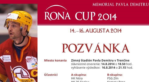 5.augusta štart prípravných zápasov, na Rona Cup za 2 eurá