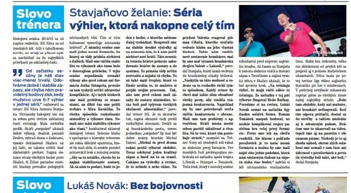 3.číslo Hokeja v Nitre prináša...